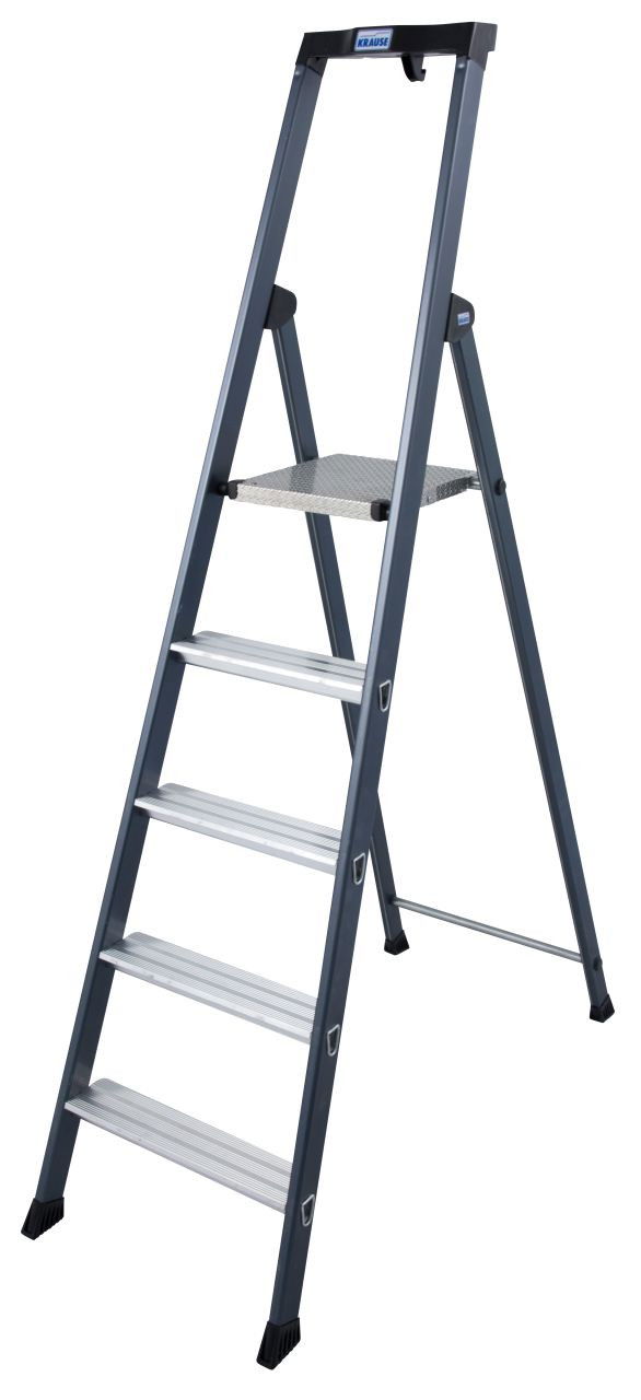 Krause MONTO SePro S egy oldalon járható lépcsőfokos állólétra, eloxált, 5 fokos termék fő termékképe
