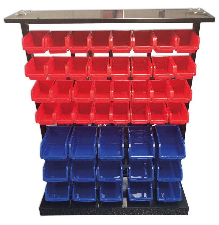 Connect CON-36998 szortimenter tárolórendszer dobozokkal, fém állvánnyal, 47 részes termék fő termékképe