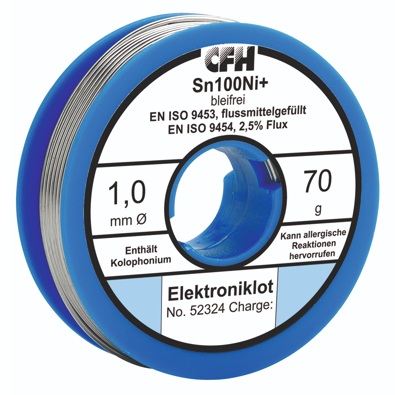 CFH EL 324 elektronikai forrasztóón, ólommentes, 70 g/tekercs termék fő termékképe